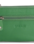 Compact Leather Coin & Card Purse "Ellie" – Handmade by Saddler | RFID Protected & Gift Boxed | With Front Zip Pocket & Key Holder