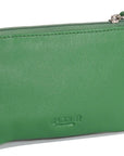 Compact Leather Coin & Card Purse "Ellie" – Handmade by Saddler | RFID Protected & Gift Boxed | With Front Zip Pocket & Key Holder