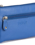 Compact Leather Coin & Card Purse "Ellie" – Handmade by Saddler | RFID Protected & Gift Boxed | With Front Zip Pocket & Key Holder