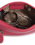 Compact Leather Coin & Card Purse "Ellie" – Handmade by Saddler | RFID Protected & Gift Boxed | With Front Zip Pocket & Key Holder