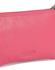 Compact Leather Coin & Card Purse "Ellie" – Handmade by Saddler | RFID Protected & Gift Boxed | With Front Zip Pocket & Key Holder