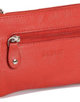 Compact Leather Coin & Card Purse "Ellie" – Handmade by Saddler | RFID Protected & Gift Boxed | With Front Zip Pocket & Key Holder