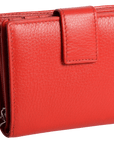 SADDLER EMILY Handmade Leather Mid-Size Wallet – RFID Protected | 10 Card Slots, Secure Tab Closure & Zipped Coin Pocket | Gift Boxed