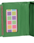 SADDLER EMILY Handmade Leather Mid-Size Wallet – RFID Protected | 10 Card Slots, Secure Tab Closure & Zipped Coin Pocket | Gift Boxed