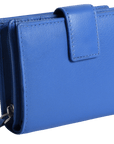 SADDLER EMILY Handmade Leather Mid-Size Wallet – RFID Protected | 10 Card Slots, Secure Tab Closure & Zipped Coin Pocket | Gift Boxed