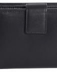 SADDLER EMILY Handmade Leather Mid-Size Wallet – RFID Protected | 10 Card Slots, Secure Tab Closure & Zipped Coin Pocket | Gift Boxed