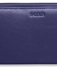 SADDLER GABRIELLA Leather Double Zip Around Purse - 8 Card Slots, Phone Pocket, and Coin Purse - RFID Protected