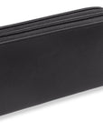SADDLER GABRIELLA Leather Double Zip Around Purse - 8 Card Slots, Phone Pocket, and Coin Purse - RFID Protected