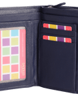 SADDLER GEORGIE Leather Double-Sided Purse - 13 Card Slots, Generous Space for Notes and Coins - RFID Protected