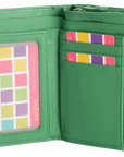 SADDLER GEORGIE Leather Double-Sided Purse - 13 Card Slots, Generous Space for Notes and Coins - RFID Protected