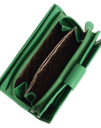 SADDLER GEORGIE Leather Double-Sided Purse - 13 Card Slots, Generous Space for Notes and Coins - RFID Protected