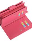 SADDLER GEORGIE Leather Double-Sided Purse - 13 Card Slots, Generous Space for Notes and Coins - RFID Protected