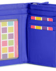 SADDLER GEORGIE Leather Double-Sided Purse - 13 Card Slots, Generous Space for Notes and Coins - RFID Protected