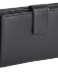 SADDLER GEORGIE Leather Double-Sided Purse - 13 Card Slots, Generous Space for Notes and Coins - RFID Protected
