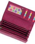Large Leather Multi-Section Purse "Grace" – Handmade by Saddler | RFID Protected & Gift Boxed