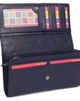 Large Leather Multi-Section Purse "Grace" – Handmade by Saddler | RFID Protected & Gift Boxed