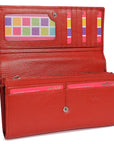 Large Leather Multi-Section Purse "Grace" – Handmade by Saddler | RFID Protected & Gift Boxed