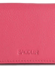 SADDLER JESSICA Leather Credit Card Holder with RFID Protection - 2 Sections and ID Window