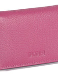 SADDLER JESSICA Leather Credit Card Holder with RFID Protection - 2 Sections and ID Window