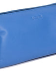 SADDLER MEGAN Leather Zip Top Cosmetic Bag - Large Capacity and Inner Zip Pocket - RFID Protected