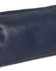 SADDLER MEGAN Leather Zip Top Cosmetic Bag - Large Capacity and Inner Zip Pocket - RFID Protected