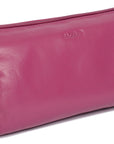 SADDLER MEGAN Leather Zip Top Cosmetic Bag - Large Capacity and Inner Zip Pocket - RFID Protected