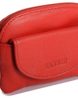 Compact Leather Zip-Top Coin Purse "Molly" – Handmade by Saddler | RFID Protected & Gift Boxed | With Front Pocket & Interior Key Ring