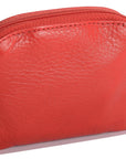 Compact Leather Zip-Top Coin Purse "Molly" – Handmade by Saddler | RFID Protected & Gift Boxed | With Front Pocket & Interior Key Ring