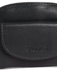 Compact Leather Zip-Top Coin Purse "Molly" – Handmade by Saddler | RFID Protected & Gift Boxed | With Front Pocket & Interior Key Ring