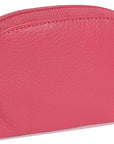 Compact Leather Zip-Top Coin Purse "Molly" – Handmade by Saddler | RFID Protected & Gift Boxed | With Front Pocket & Interior Key Ring