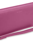 SADDLER SOPHIA Leather Zip Around Purse - 15 Card slots, Mobile Phone Pocket, Detachable Wrist Strap- RFID Protected