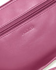 SADDLER SCARLETT Leather Zip Top Mini Clutch - Phone Holder with Detachable Wrist Strap - RFID Protected
