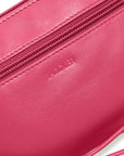 SADDLER SCARLETT Leather Zip Top Mini Clutch - Phone Holder with Detachable Wrist Strap - RFID Protected