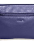 SADDLER SCARLETT Leather Zip Top Mini Clutch - Phone Holder with Detachable Wrist Strap - RFID Protected