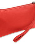 SADDLER SCARLETT Leather Zip Top Mini Clutch - Phone Holder with Detachable Wrist Strap - RFID Protected