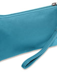 SADDLER SCARLETT Leather Zip Top Mini Clutch - Phone Holder with Detachable Wrist Strap - RFID Protected