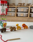 Safari Animal Wooden Threading Toy for Children