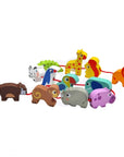 Safari Animal Wooden Threading Toy for Children