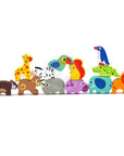Safari Animal Wooden Threading Toy for Children
