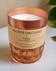 Premium copper tin candles, elegant hand-poured soy candles in luxury scents, cruelty-free eco-friendly home decor by Ralph's Orchard at brixbailey.com