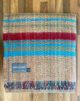 Large Checked Random Recycled Wool Blanket