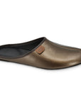 Bronze Leather Slippers for Women