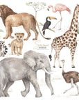 Savanna Animal Wall Stickers Set