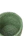 Savannah Rattan Bottle Holder - Green