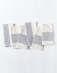 Cotton Napkins in Natural Ribbed Weave