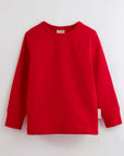 ScandiBugs Own Label Organic Long Sleeve Top - Roaring Red