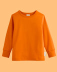 ScandiBugs Own Label Organic Long Sleeve Top - Tangelo Orange
