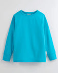 ScandiBugs Own Label Organic Long Sleeve Top - Tempting Turquoise