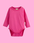 ScandiBugs Own Label Organic Long Sleeve Vest - Bubblegum Pink