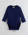 ScandiBugs Own Label Organic Long Sleeve Vest - Deep Sea Navy